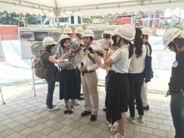 林副市長訪查建成圓環工程進度狀況(圖一)