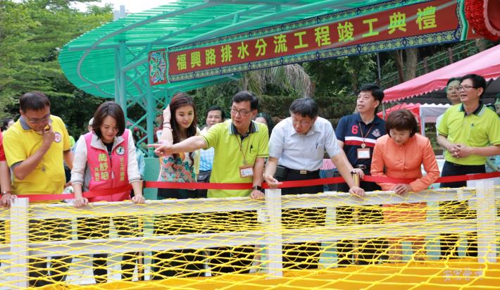 資料照 柯市長主持竣工典禮 106年5月18日