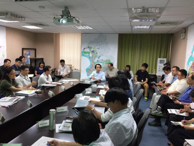 圖10「生態社子島公園綠地系統景觀總體規劃」案期初進度會議現況(2)