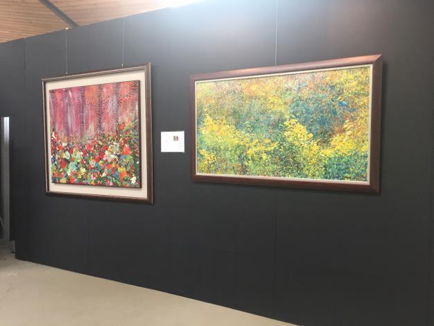 圖5. 畫展現場，臺北典藏植物園一隅(一)