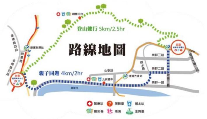 10月28日-樂活山林長青健行登山活動路線圖