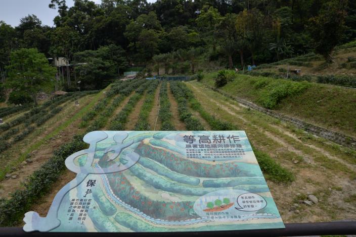 照片6　自導式解說牌，介紹水土保持設施