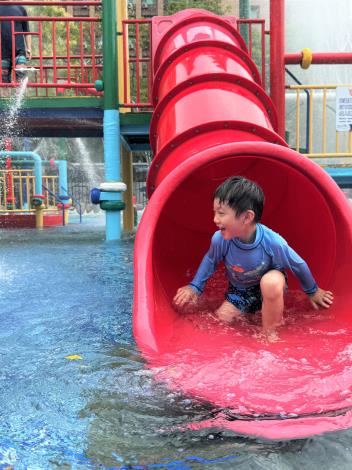 Water Country Park features a fun slide for kids to enjoy. 1
