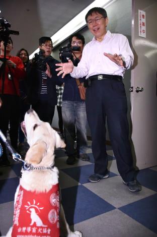 導盲犬與柯市長有約7