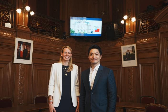 蔣市長回訪勒瓦盧瓦市長(第3張)