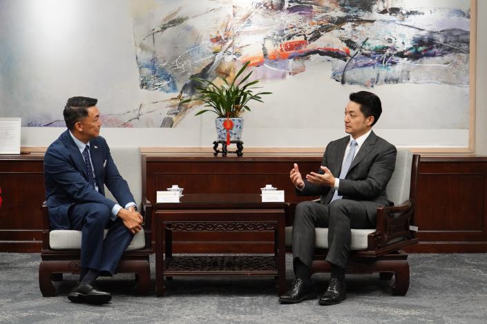 蔣市長接見新加坡駐臺代表