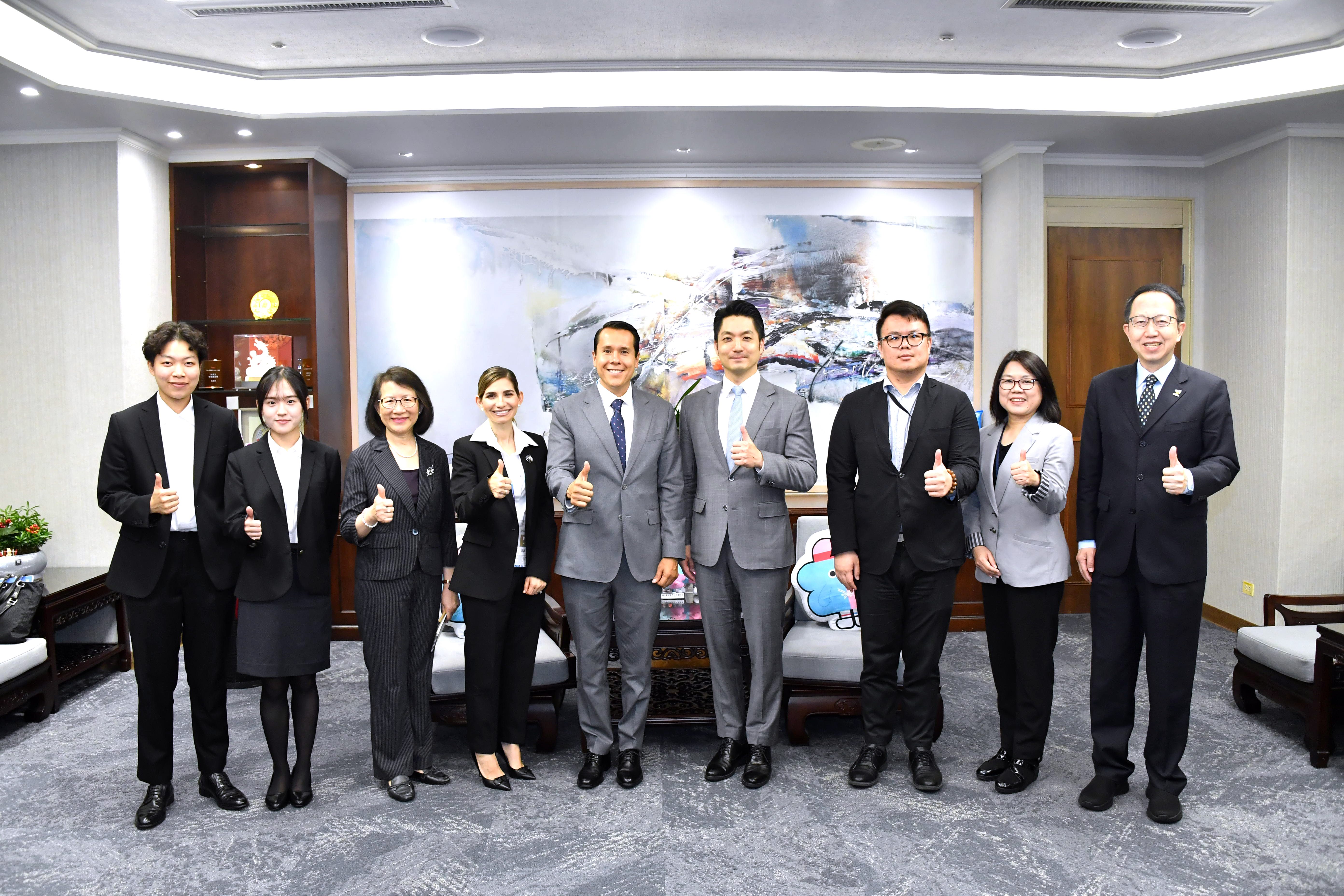 墨西哥聖尼古拉斯市Daniel Carrillo Martinez市長訪團拜會蔣市長