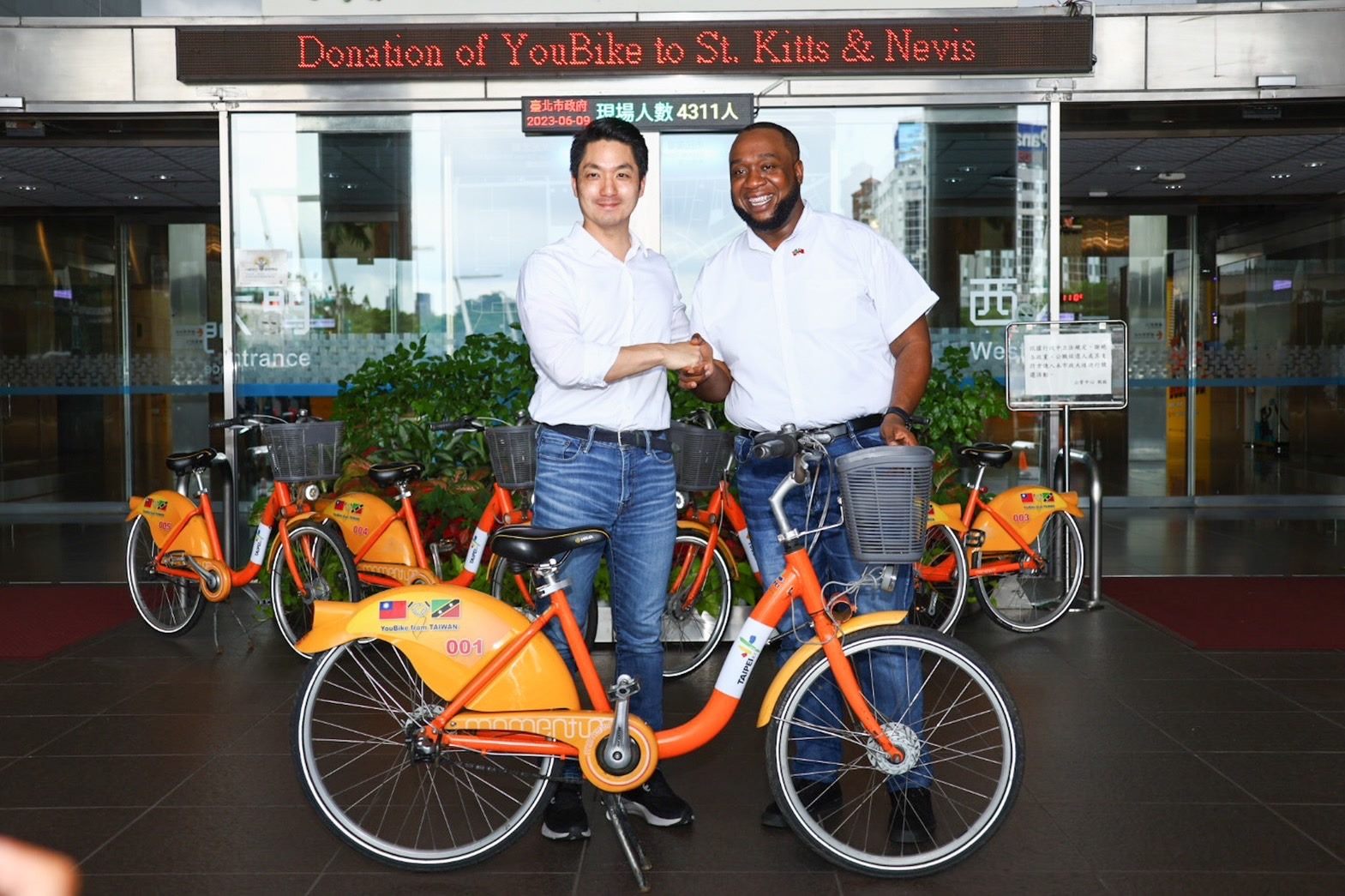  Retired YouBikes 1.0 carrying the youths of Saint Kitts and Nevis forward