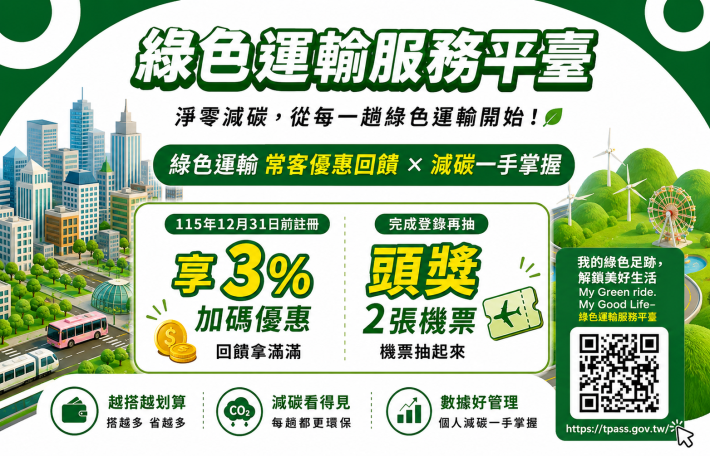 綠平台註冊享加碼回饋與抽獎