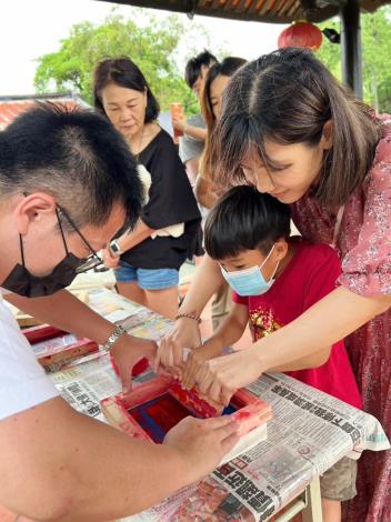親子體驗絹印之美