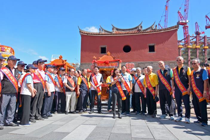 臺北市各界貴賓迎駕(高文龍攝)