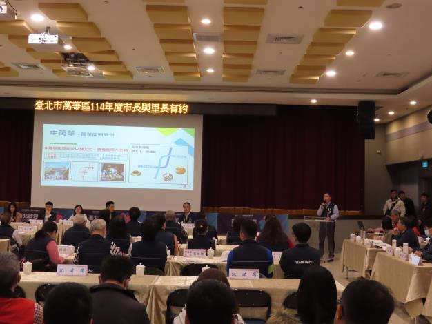 萬華區114年度市長與里長有約-區長報告市政發展報告