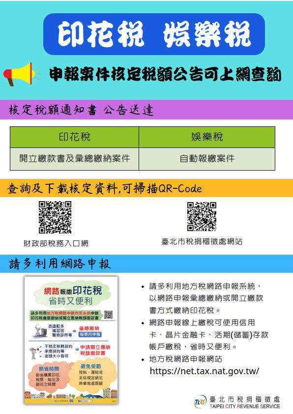核定稅額公告海報