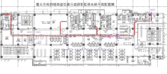 錄影監視系統平面配置圖