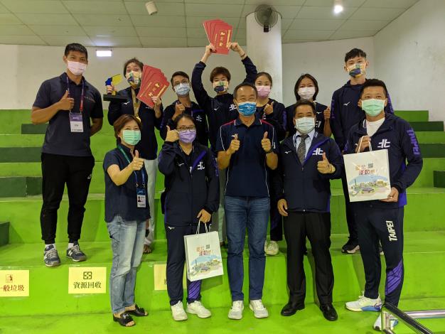李再立局長訪視北市全國運空手道選手加油打氣
