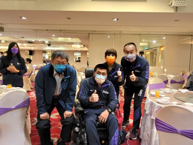 柯文哲市長、李再立局長為選手預祝再創佳績2