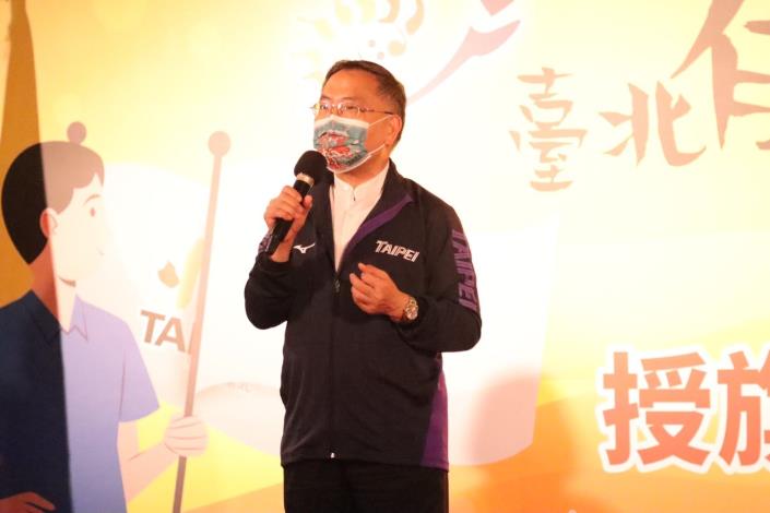 蔡炳坤副市長為選手預祝再創佳績
