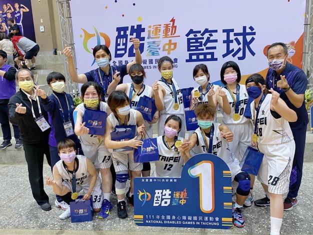 北市聽障女籃首度成軍連四勝，一舉拿下金牌