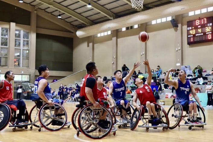本市輪椅籃球男子組獲金牌，達成二連霸