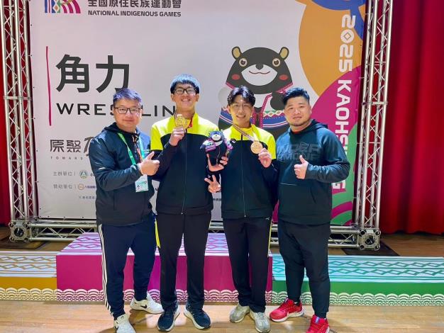 臺北市角力隊取得1金2銅佳績