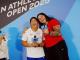 2022、2023年世界田徑錦標賽女子鉛球金牌的美國選手潔克森（Chase Jackson）與臺灣年僅19歲的新星江靜緣