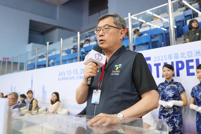 臺北市政府李泰興秘書長祝福選手取得佳績