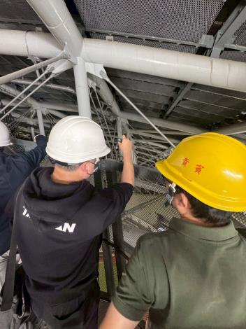 體育局會同台北市土木技師公會及遠雄人員會勘大巨蛋2