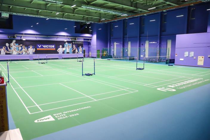 南港運動中心羽球場BWF認證地墊