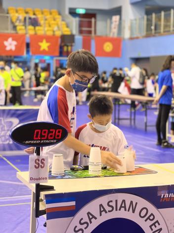 決賽特別組選手蕭正政與汪佑叡雙人3-6-3項目勇奪冠軍，並刷新世界紀錄