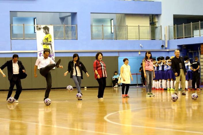 Opening of Futsal kicking goal