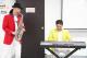 ▲《Life爵士樂團》的吳柏毅團長與《逆光飛翔》的男主角黃裕翔鍵盤手一同表演.JPG