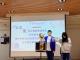 學生魔術結合腹語表演，腹語台詞融入對參與此活動的感動