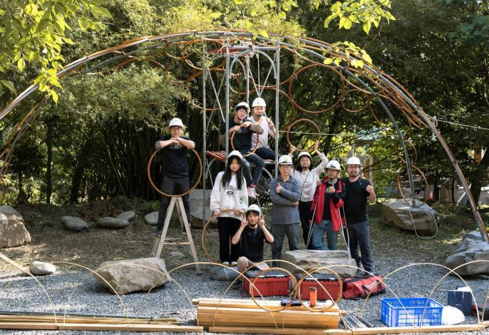大安高工建築科參加義築師生合照