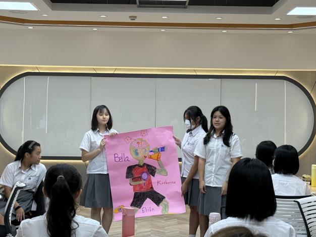 英語浸潤教學課堂學生發表呈現