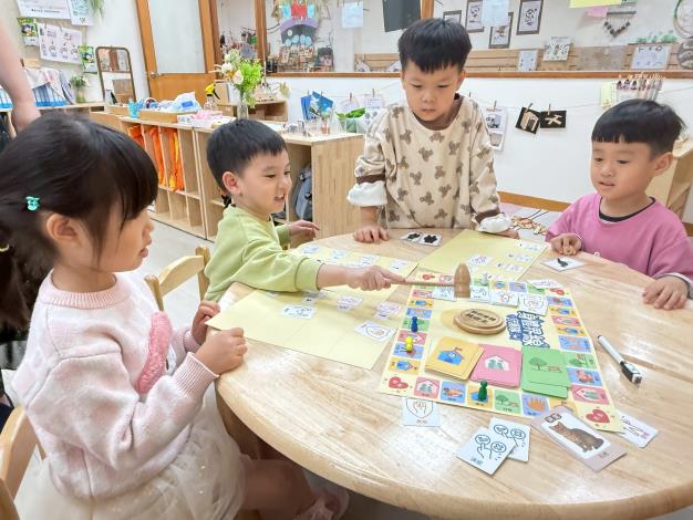 幼兒園小朋友體驗《身體界線守護隊》以情境卡呈現生活中常見的互動情境