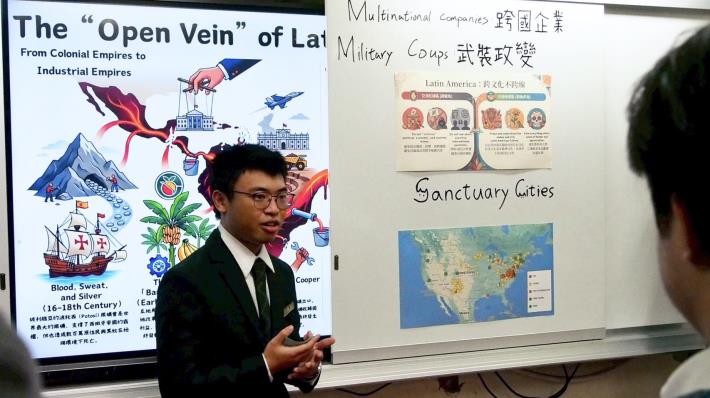 開平餐飲國際部學生策展「國際日」，以「移民」為主題展現學習成果，帶領觀者認識人口流動、文化衝擊、社會融合等議題。