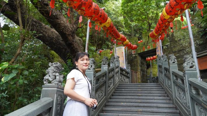17芝山岩隘門堅實雄偉，居高臨下的特色，也有易守難攻的優越，堪稱臺灣罕見的民間防禦佳構.JPG