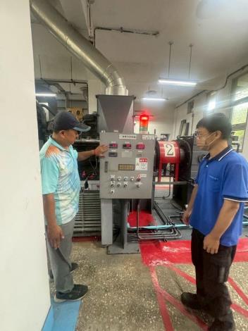 水利處針對抽水機進行試俥作業完成防颱整備