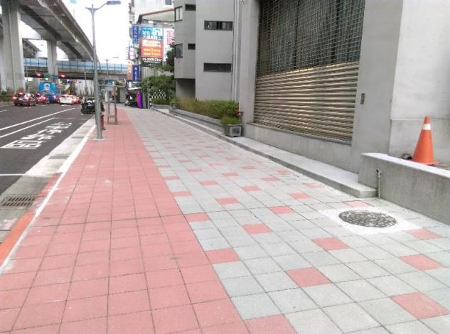 中山區市民大道三段北側自金山北路至松江路間人行道鋪面改善