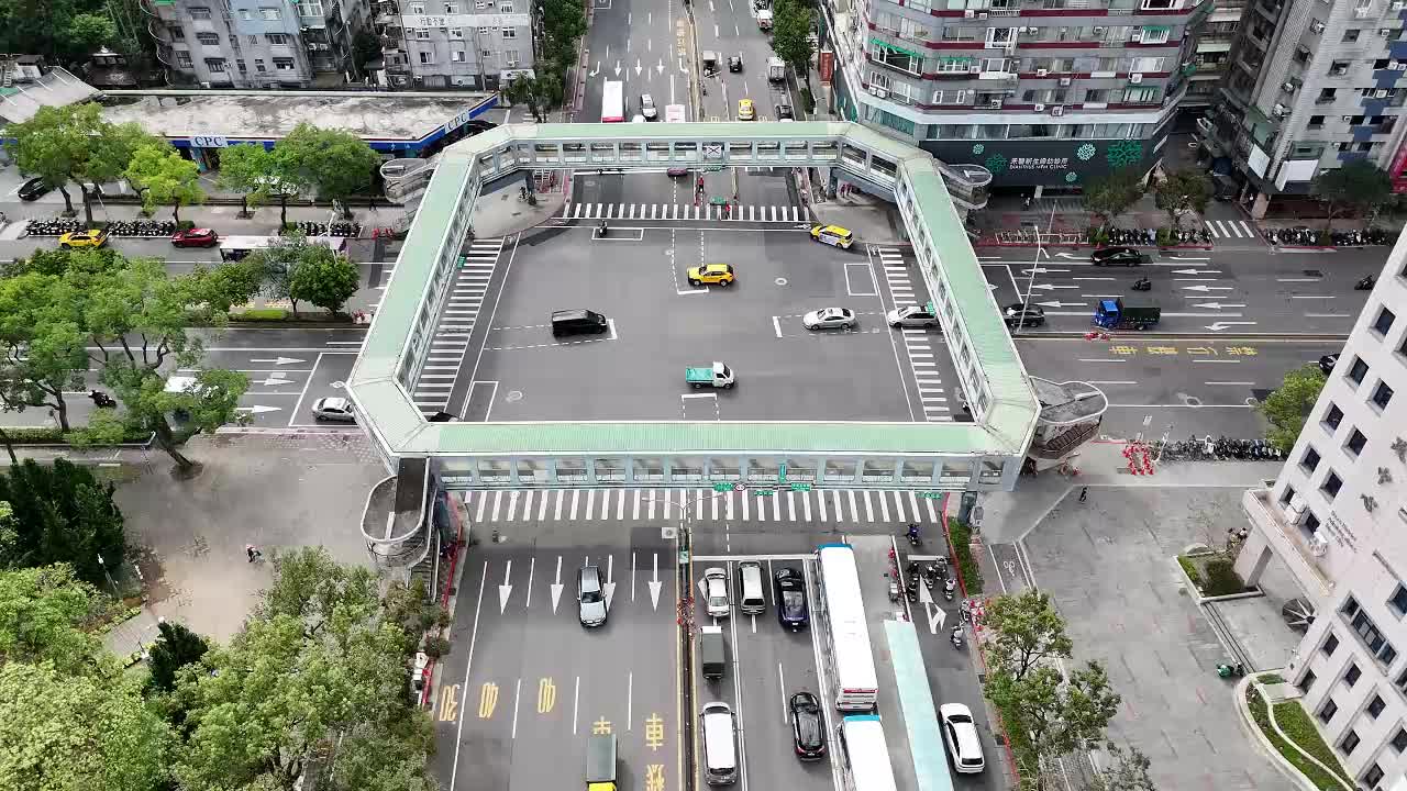 新生和平天橋拆除前空拍影片