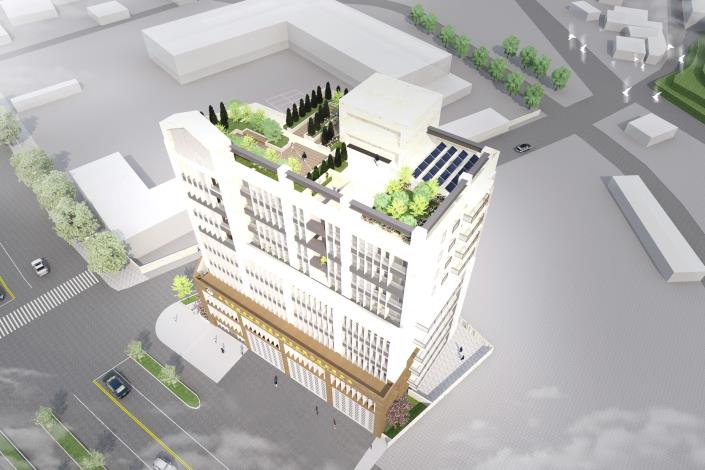 臺北市政府消防局劍潭分隊完工模擬圖2