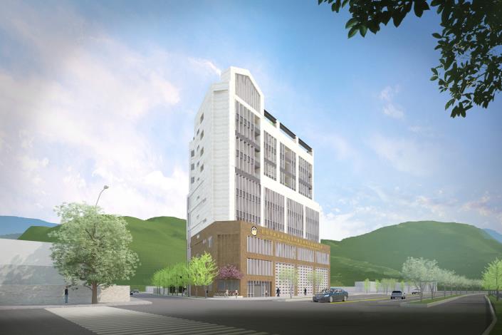 臺北市政府消防局劍潭分隊完工模擬圖1