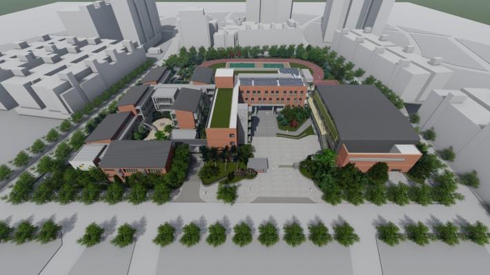 東新國民小學校舍改建工程電腦模擬圖1