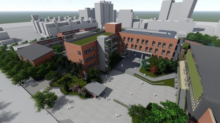 東新國民小學校舍改建工程電腦模擬圖2