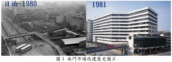 圖1 南門市場改建歷史圖片