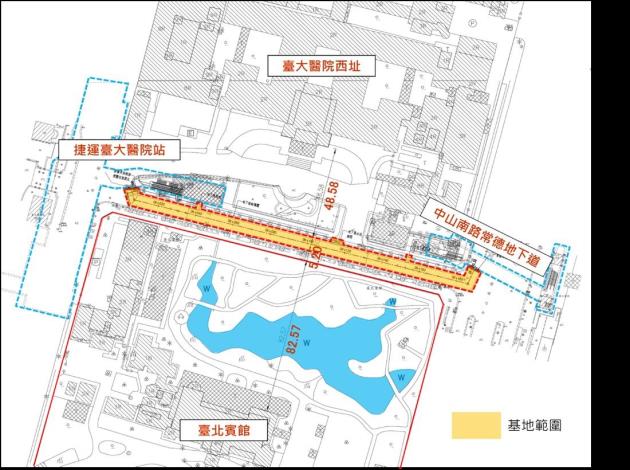 圖1施工範圍平面圖