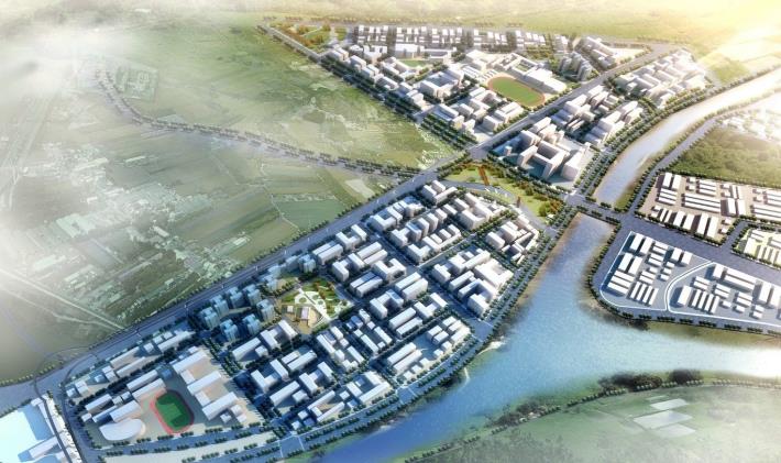 圖2園區開發俯視模擬圖