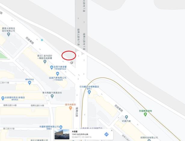 圖1復北車行監控中心位置圖