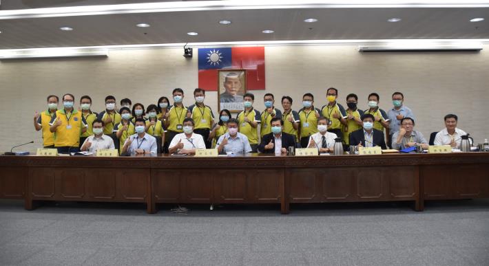 圖1 廉政署至本府新工處透明晶質獎實地評核全體合影