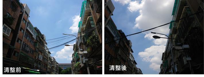 圖2 清除廢纜及束整拉齊